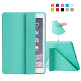 For iPad 9.7 2017 Case PU Leather Silicone Soft Back A1822 A1823 - Cacey