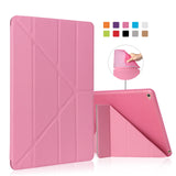 For iPad 9.7 2017 Case PU Leather Silicone Soft Back A1822 A1823 - Cacey